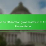 Come ho affiancato i giovani attivisti di Azione Universitaria