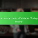 Come ho contribuito all’iniziativa “Fridays for Future”