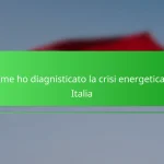 Come ho diagnisticato la crisi energetica in Italia