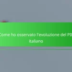 Come ho osservato l’evoluzione del PIL italiano