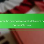 Come ho promosso eventi della rete dei Comuni Virtuosi