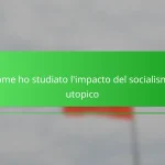 Come ho studiato l’impacto del socialismo utopico