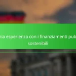 La mia esperienza con i finanziamenti pubblici sostenibili
