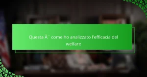 Questa è come ho analizzato l’efficacia del welfare