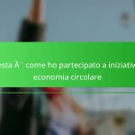 Questa è come ho partecipato a iniziative di economia circolare