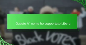 Questo è come ho supportato Libera